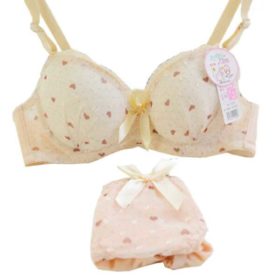 Σετ εσωρούχων Fresh Heart Beige